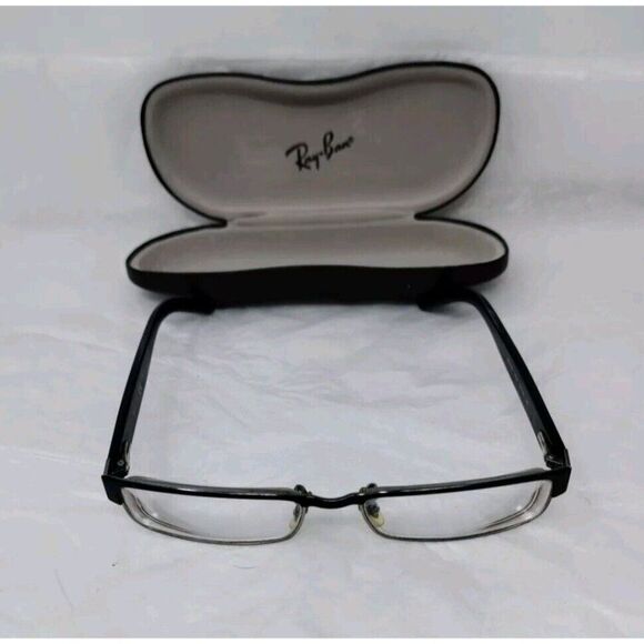 Ray Ban RB 6169 2502 Square Gunmetal Black Eyeglasses Frame 52-16-140 w/Case main image 7